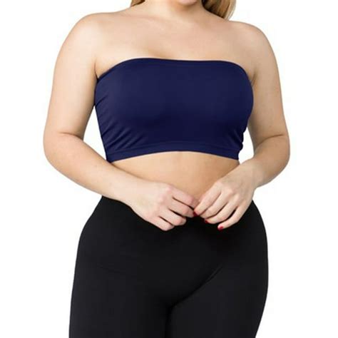 plus size strapless bandeau bra